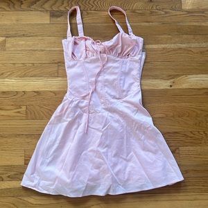HOUSE OF CB 'Carlotta' Baby Pink Corset Mini Dress